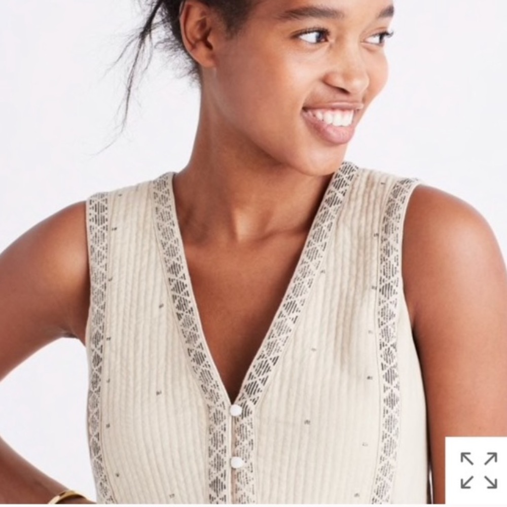 Madewell Quilted side-tie Dress in Moroccan Desert - Picture 3 of 12